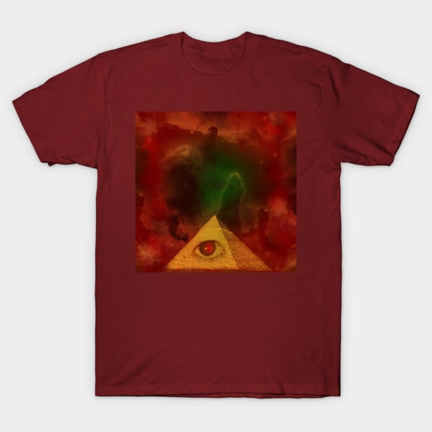 Pyramid skies T-Shirt by syans_ashes